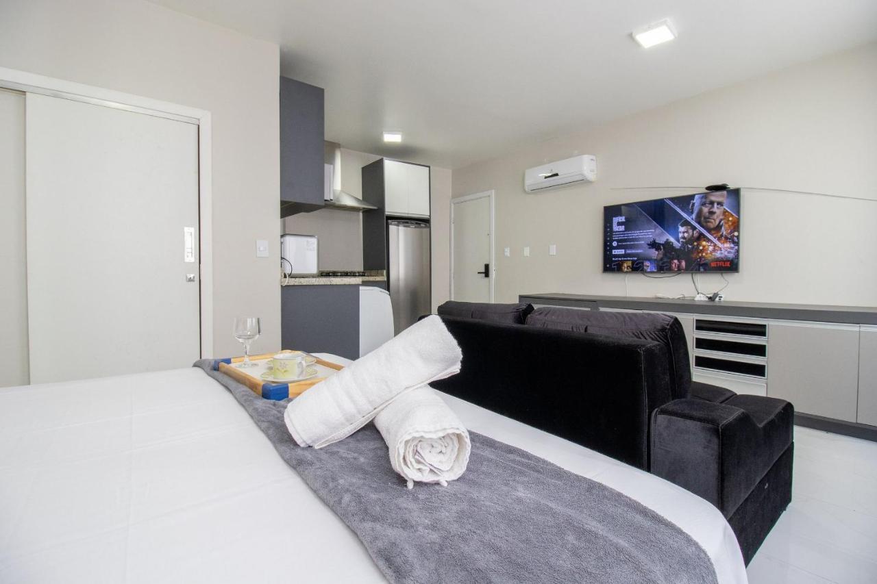 Balneário CamboriúPos25B - Climatizado, Tv Smart, Garagem, Wi-Fiアパートメント エクステリア 写真