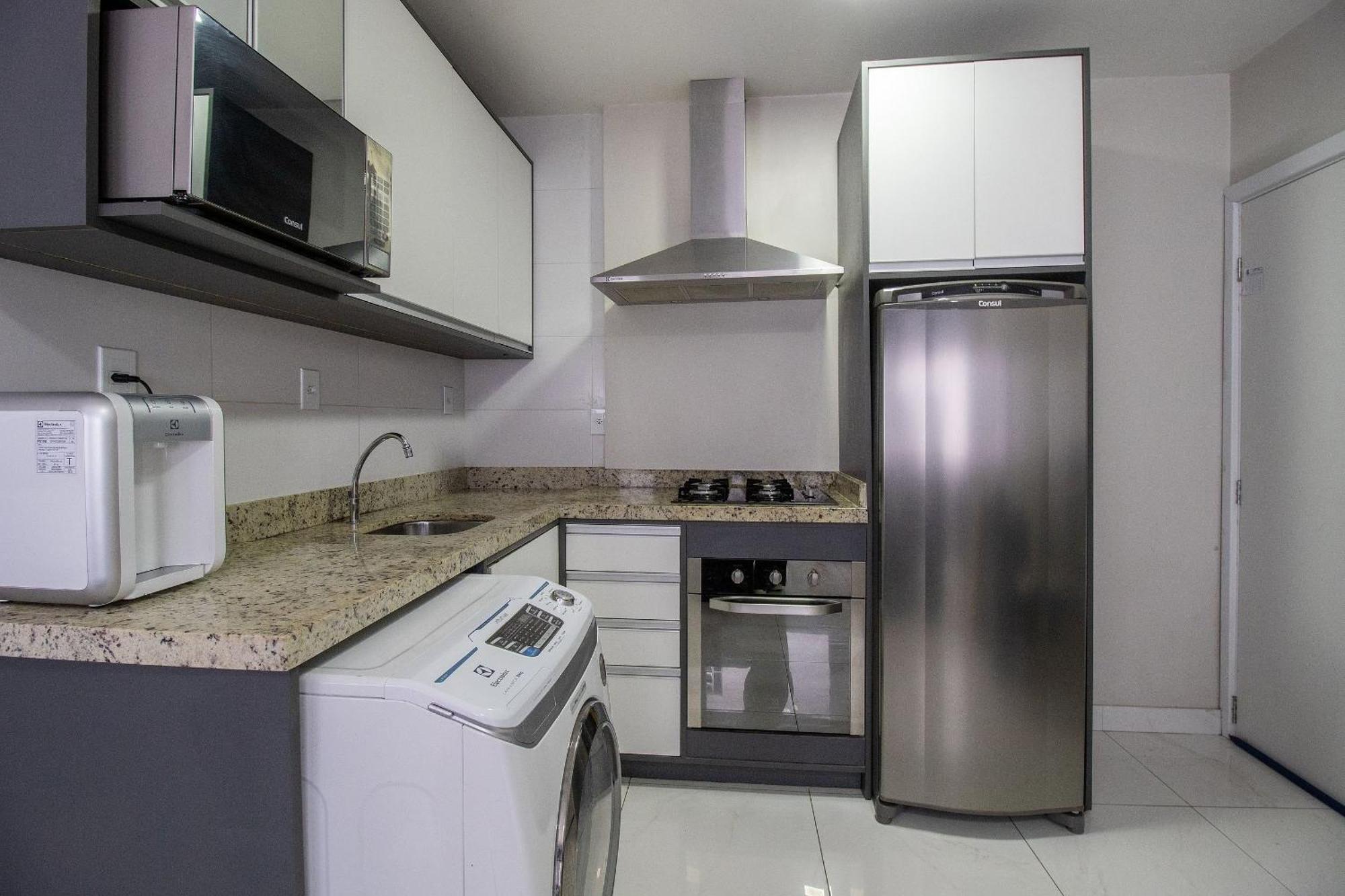 Balneário CamboriúPos25B - Climatizado, Tv Smart, Garagem, Wi-Fiアパートメント エクステリア 写真